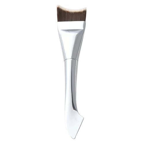 Brocha de base para maquillaje líquido, aplicador cosmético seco y húmedo, brocha fina para base de maquillaje, para mezclar crema líquida para mujeres, mejillas, debajo de los ojos, nariz y cara