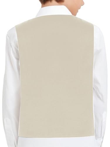 YiZYiF Boy's 3 Button Formal Suit Vest Top Dress Waistcoat Gentleman Wedding Evening Party Suits4