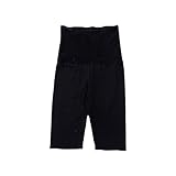 [白鷺ニット] おなかポンポン 裏起毛 5分丈 腹巻きパンツ レディース 秋冬 お腹生地二重 腹巻付きパンツ K5975X-E (M, ブラック)