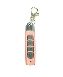 Universal Duplicator Remote Garage Door, 433.92 Mhz Remote for Gate, Remote Control Key Fob, Replacement Garage Door Electric Gate, Cloning Remote Control Keychain（ABCD Pink-Grey）