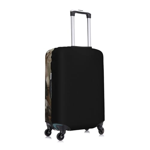 Poodles Dogs Travel Luggage Covers For Suitcase Elastic Suitcase Protector Anti-Scratch Spandex Baggage Covers Fits 18-32 Inch Luggage X-Large3