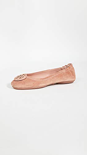 Tory Burch Women's Suede Minnie Travel Ballet Flats2
