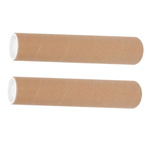 VILLFUL 2 Pieces Heavy Duty Mailing Round Tubes Poster Tubes Posters Posters Decorative Shipping Boxes Paper Document Storage Tubes, 40.00X5.60X5.60CM