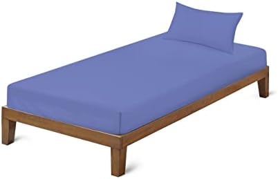Bunk Bed 200TC 100% Egyptian Cotton Bunk Bed Fitted Sheet 2ft 6" (76cmx191cm) Caravan Campervan - Small Single Bed (Bunk Bed Fitted Sheet, Blue)