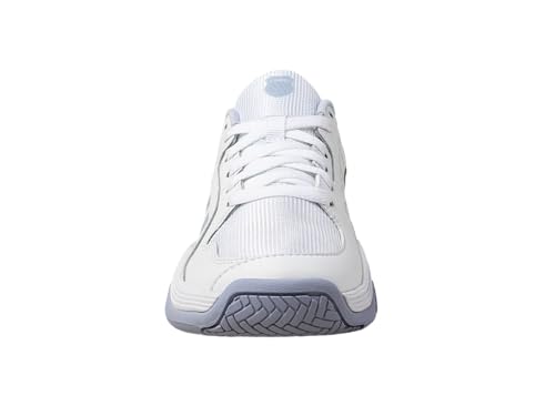 K-Swiss Tênis feminino Court Express Pickleball, Branco/mesclado/pêssego Fuzz, 37