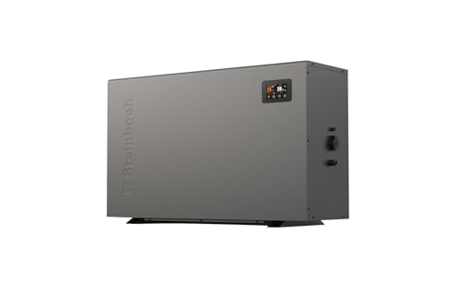 Steinbach Bomba de Calor Silent 13-049315Z – Bomba de Calor Inverter Piscina hasta 60.000 l – Potencia de Calentamiento 13 kW – Función de calefacción y refrigeración – Pantalla táctil – con Control