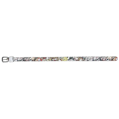 ED HARDY Men's 38mm All Over Print Hammered Stud Belt3