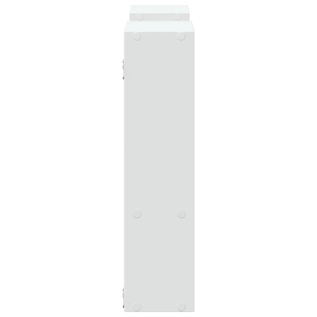 Estantería de pared blanca 99 x 15 x 60 cm, material de madera, estantería flotante para baño, dormitorio, salón, fácil de limpiar, ahorra espacio