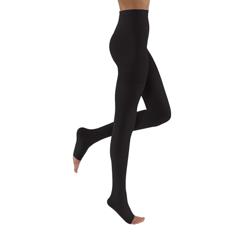 Image of JOBST Relief 30-40 mmHg Compression Stockings, Waist High Pantyhose, Open Toe | Compression Socks for Women / Men for Tired, Aching or Swollen Legs, Varicosities