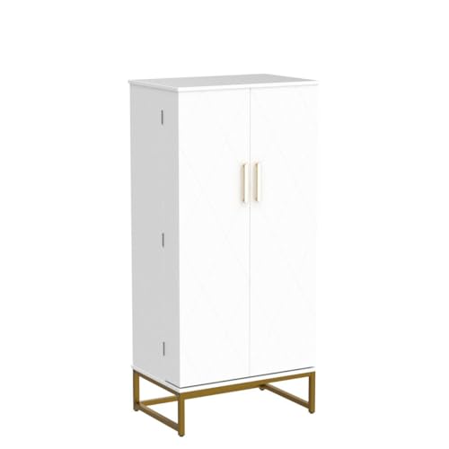 51-Pantry-Cabinets-White-Freestanding-Kitchen-Pantry-Storage-Cabinet-with-Adjustable-Shelves-Buffet-Cupboards-Storage-Cabinet-for-Home-Office-Use-White-Gold 51 Pantry Cabinets White Freestanding Kitchen Pantry Storage Cabinet with Adjustable Shelves Buffet Cupboards Storage Cabinet for Home Office Use White Gold