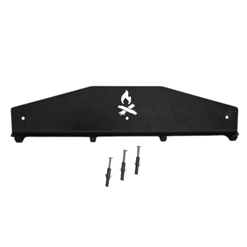 LAURINDOS, Kit Suporte com Acessorios Lareira Pintado Preto