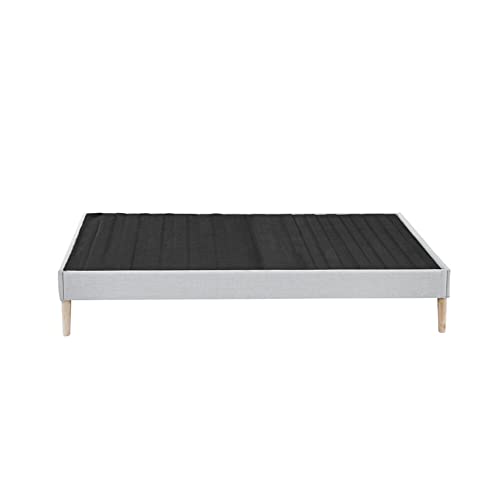 Classic Brands Eternity Soft Grey Upholstered Bed Frame, California King #TOP4