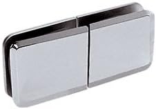 CRL Chrome Square Beveled 180 Degree Glass-to-Glass Movable Transom Clamp