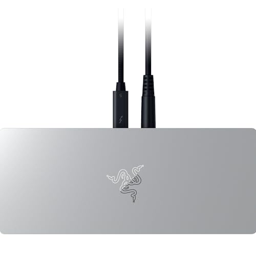 Image of Razer Thunderbolt 5 Dock Chroma - 10 Ports USB-Dock - 3X DisplayPort USB-C - Ethernet - Passthrough 140W - SD /UHS Card - 2X USB-A - M.2 Extension - UK Connector - PC /Mac | Mercury
