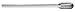 Carbide Bur, Radius End, 1/2 in, 1/4 Shank