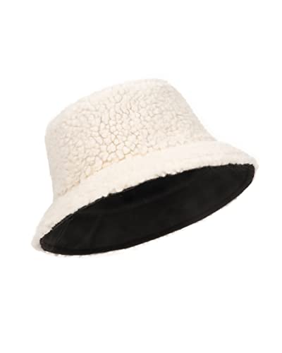 Zylioo Large Size Fleece Bucket Hat,Lamb Wool Warm Sun Hats,Adjustable Winter Travel Hat For Big Heads #TOP15