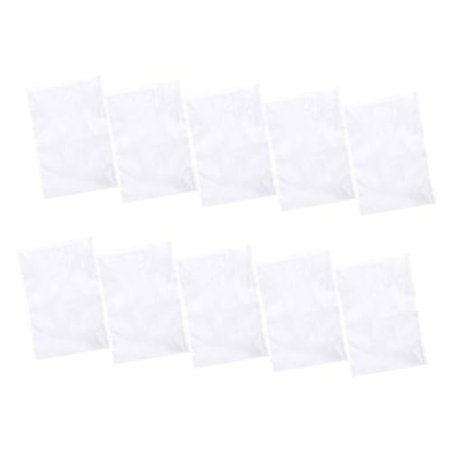 OUNONA 10Pcs Nylon Filter Bags for Brewing Multi Purpose Fine Mesh Strainers for Milk Juice and Tea Drawstring Design Reusable Easy to Clean