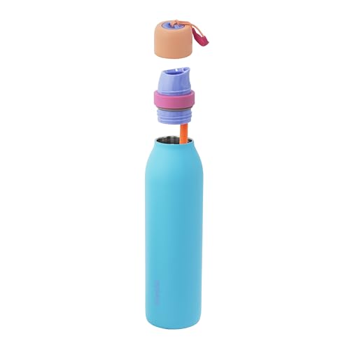 Image of Owala FreeSip Twist Insulated Stainless Steel Water Bottle with Straw for Sports and Travel, BPA-Free, 24-oz, In Bloom