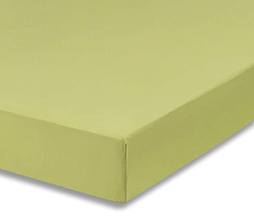 Image of Everyday Kids Fitted Crib Sheet, 100% Soft Breathable Microfiber Baby Sheet, Fits Standard Size Crib Mattress 28in x 52in, Green Nursery Sheet