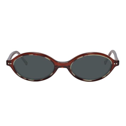 TIJN Olisa Retro Oval Sunglasses for Women Men,Polarized UV Protection Shades,Stylish Frame Sun Glasses,2025 Trendy Sunnies