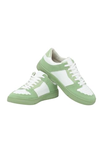 SNITCH Men's Sneakers | Minimalist Design with Perforated Detailing | Premium Synthetic Leather, EVA Insole, TPR Outsole | Casual Wear & Semi-Formal E