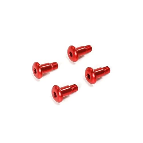 RC�J�[�p�[�c�A�N�Z�T���[ For Tamiya For TT02 For TT02B 1/10 RC�J�[�A�b�v�O���[�h�����p�[�c�A�N�Z�T���[ 4���� ���^��M4�X�e�b�v�X�N�����[(Red)