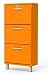 TENZO 5263-017 Malibu - Zapatero 121 x 58 x 24 cm Diseño, Tablero DM, Naranja