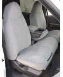 Durafit Seat Covers, Made to fit 1997-1999 F150 High Back 40/60 Split Seat Custom Silver Leatherette Seat Covers,