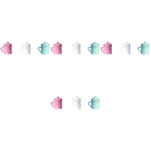 UPKOCH 12piezas Tazas De Enjuague Bucal para Muñecas Accesorios De Baño Miniatura Decoración Realista para Casas De Muñecas