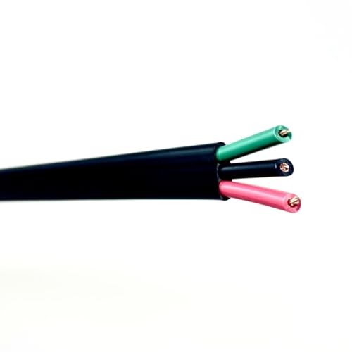 10/2 w/Grnd Heavy-Duty Flat Jacketed Submersible Pump Cable 200 ft