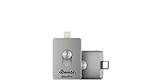 Compatible con ios Silver HT 17095 - Memoria USB, Plata