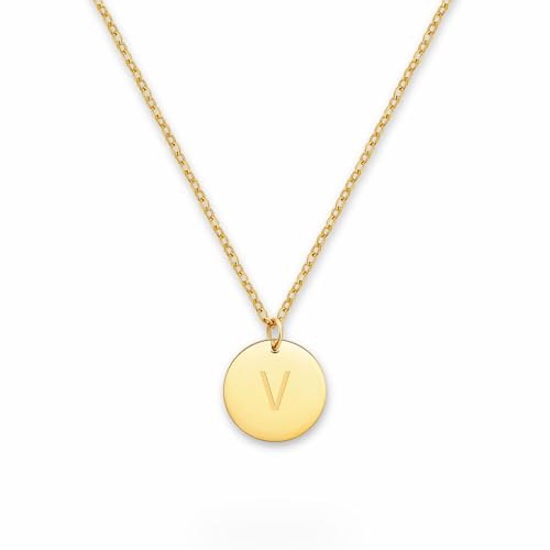 GD GOOD.designs Initialen Halskette Frauen Mädchen mit Gravur V...
