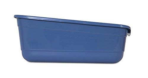 Petmate Giant Litter Pan High-Capacity Cat Litter Box Blue Mesa Color