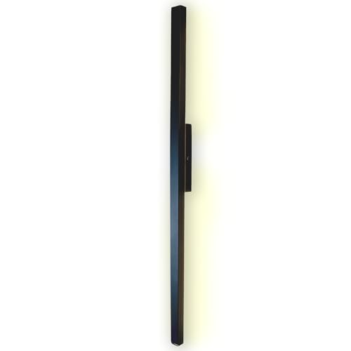 Arandela Luminária Parede Linear Slim LED 127V 60cm Preto