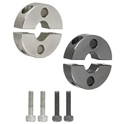 Shaft Collars - 2 Tapped Holes Two Piece Clamp-on 20mm 1pc