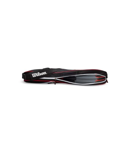 Image of Wilson Advantage III Triple Bag - Black /Red
