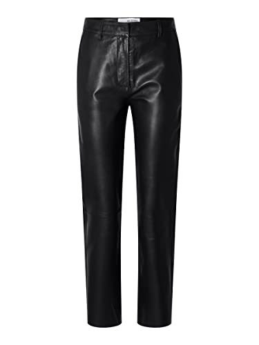 Pantalon en cuir SELECTED FEMME Slfmarie MW pour femme, coupe regular timeless