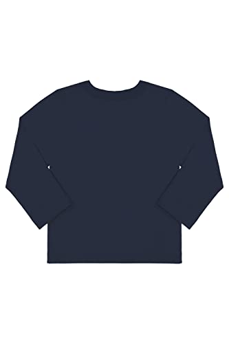 Camiseta Manga Longa Infantil Quimby, Azul, 10