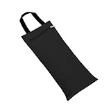 POENVFPO Yoga-Sandsäcke, Robuste Unbefüllte Sandsäcke aus Baumwolle mit Wasserdichtem Innenbeutel, Verstellbares Gewicht für Pilates und Yoga-Übungen (Black)