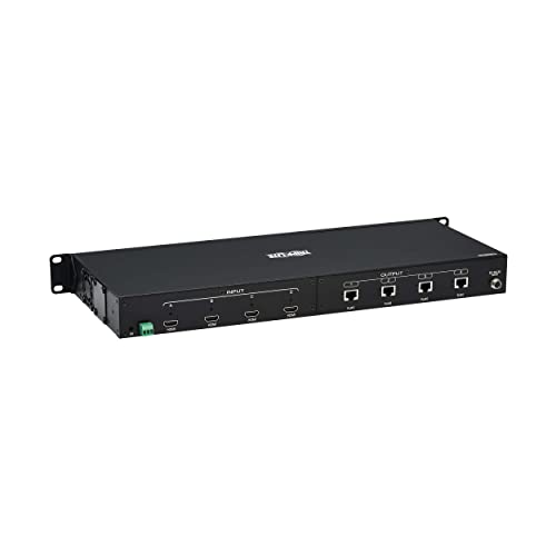 Image of Tripp Lite 4x4 HMDI Over Cat6 Matrix Switch Kit, 4K @ 60Hz Quality, Switch Plus Included 4X Pigtail Receivers Kit, Extend up to 230 Feet Away, TAA Compliant, 1-Year Warranty (B127A-4X4-BH4PH)