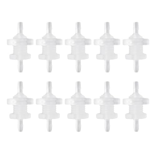 kobeIeen 10 Sets 3/16 Thru-Bulk Bulkhead Hose Fittings Hose Fittings 3/16