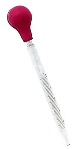 ISKO® BOROSILICATE GLASS GRADUATED PIPETTE WITH PIPETTE RUBBER BULB. ONE UNIT (5ml)