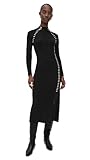 Rails Women's Imara Sweater Dress, Black Oat Blanket Stitch, S
