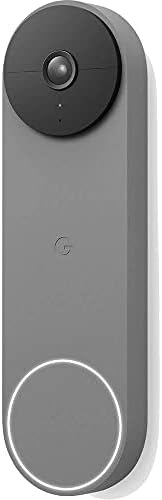 Google Nest Doorbell (Battery) - Wireless Doorbell Camera - Video Doorbell - Ash - 1080P