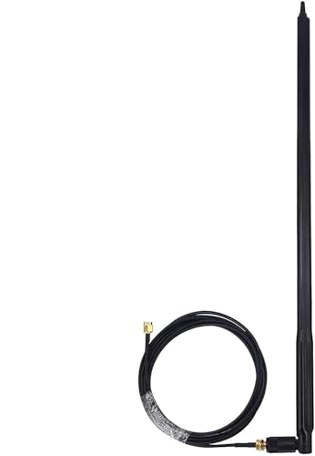 Image of 12dbi WiFi Router Universal Omni-Directional Antenna & 10ft RP-SMA Male to Female Extension Cable for Wireless Network Router, PCI /PCIe Card, USB Adapter, IP Camera 1 PCS (10 MTR Cable)