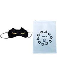 Helen Ou@ Ultra Cute Eyes Mask Cat Pattern Sleeping Eyeshade for Home and Travel Black