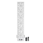 36.61-66.93 Inch Dual-Mode Airflow Exhaust Intake Vertical Window Fan White