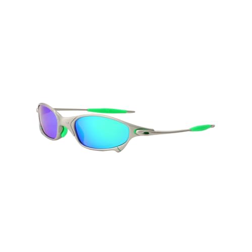 Metal Alloy Unisex Sunglasses – UV Protection for Men & Women - Polarized Green Lenses