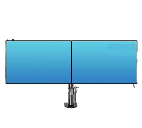 Support écran double LCD réglable en hauteur pour deux moniteurs côte à côte