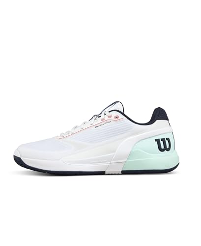 Zapatillas de tenis Wilson Rush Pro 5 para evitar resbalones con soporte firme de hombre